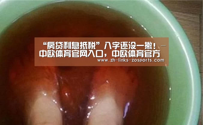 “房贷利息抵税”八字还没一撇!-中欧体育